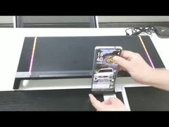 Suporte do monitor do metal com o cubo USB3.0 & carregamento sem fio