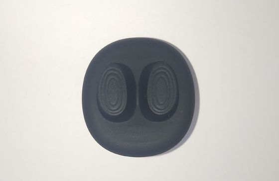Luva de borracha cilíndrica 1*25mm do punho das peças pretas da borracha de silicone