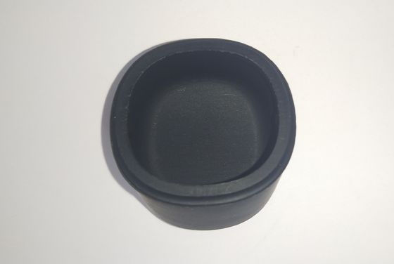 Luva de borracha cilíndrica 1*25mm do punho das peças pretas da borracha de silicone