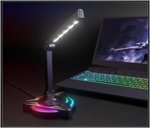 USB Meeting Full Karaoke Esports Microfone 2 Ajuste de lâmpada de mesa