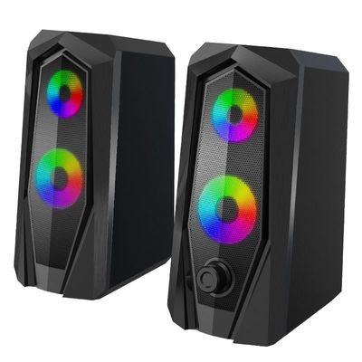 Subwoofers Desktop do volume super audio pequeno do portátil de USB do orador do computador do jogo do RGB