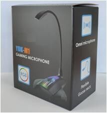 M1 USB Microfone de voz fria Anulação de ruído Micrófono de condensador